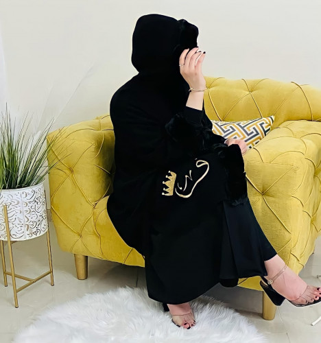 سكارف شتوي نسائي - اسود