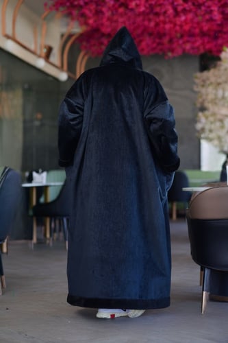 فروه شتوية اسود سادة