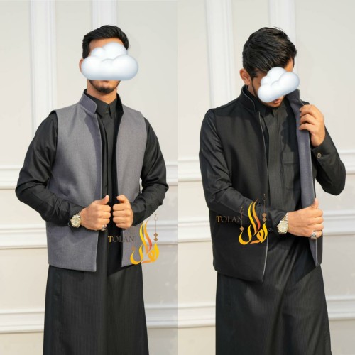 سديري جوخ رمادي + اسود