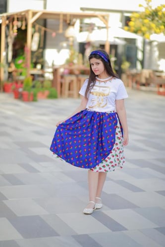 تيور بناتي+نسائي أزرق