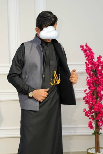 سديري جوخ رمادي + اسود