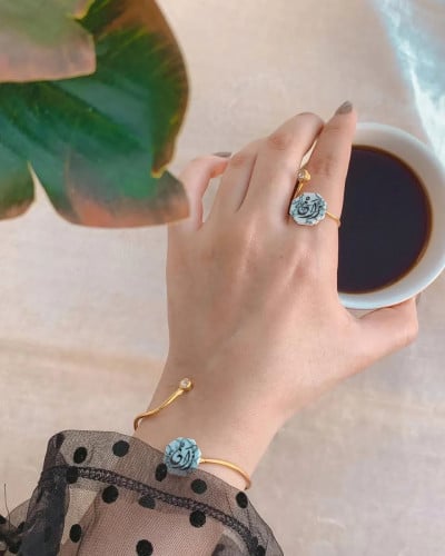 .خاتم مع الاسواره تصميم سداسي