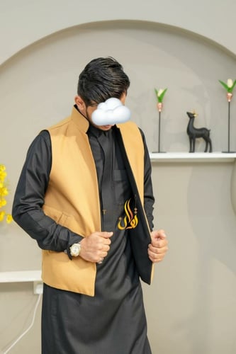 سديري جوخ اسود + بيج