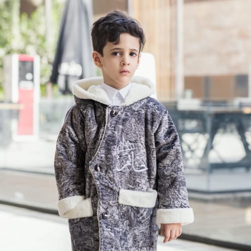 فروه اطفال med _ اسود متداخل مع ابيض