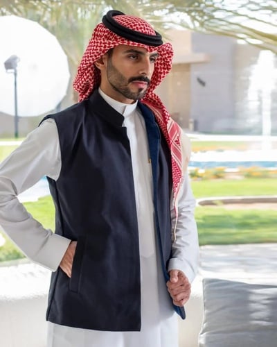 سديري جوخ كحلي-اسود