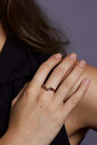 خاتم نجمتين الزركون