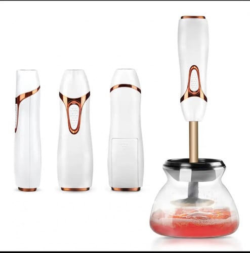 جهاز تنظيف وتجفيف فرش المكياج