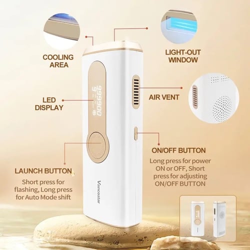 جهاز ليزر بخاصية التبريد 999900 ومضة