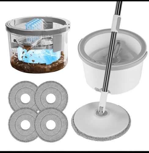 ممسحة الأسطح الذكية مع 5 قطع بتقنية الدوران المبتك...