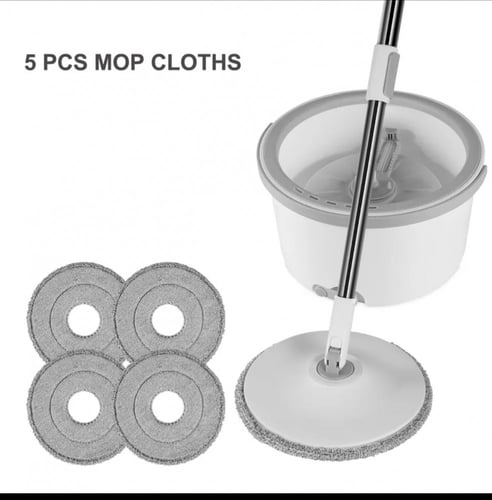 ممسحة الأسطح الذكية مع 5 قطع بتقنية الدوران المبتك...