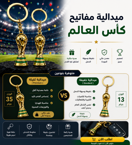 ميدالية كأس العالم مفاتيح