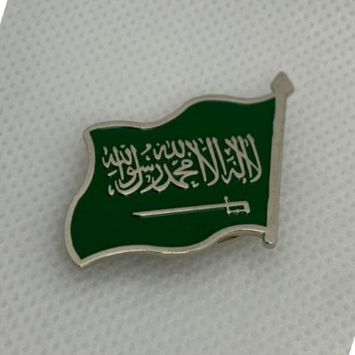 100 حبة بروش علم المملكة صغير 2.5*2 سم