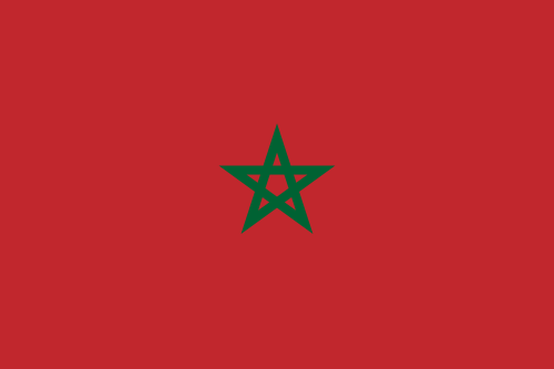علم المغرب طبقتين وجهين ستان فاخر 1*1.5 م