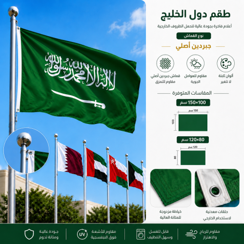 طقم أعلام دول الخليج