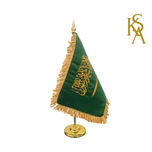 علم مكتبي تطريز فاخر مع القاعدة G2