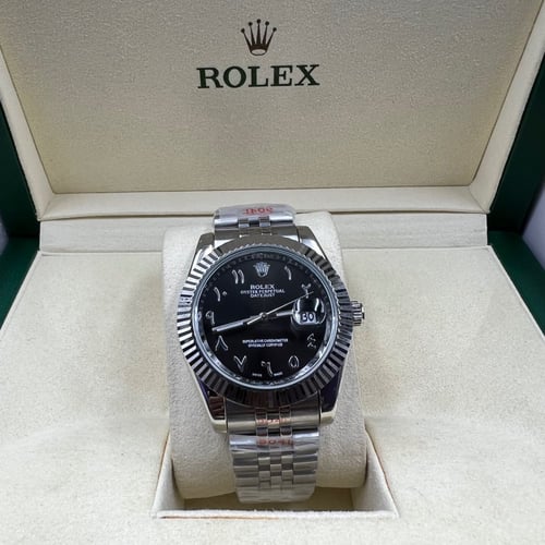 ساعة رولكس ارقام عربية بطارية