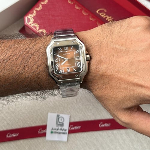 طقم ساعة كارتير سانتوس وقلم كارتير الجديد