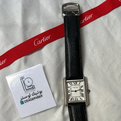 ساعة كارتير تانك جلد مقاس ٣٨