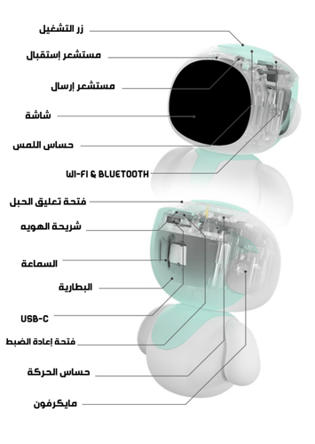ايليكو ازرق و وردي + هدية Eiliko B&P+G