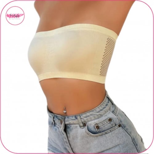 حمالة صدر ضاغطة بدون حمالات بيج