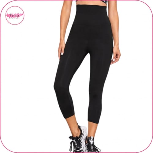 ليقنز رياضي برمودا اسود بخصر عالي