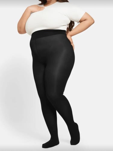 كيلون أسود سادة بنقش هندسي