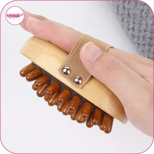 أداة التدليك من الخشب الطبيعي لإزالة السيلوليت