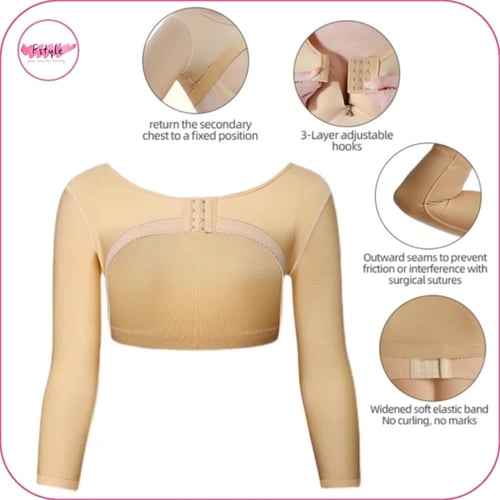 مشد بعد عمليات شفط دهون الذراعين