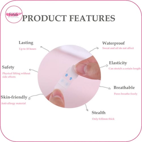 لصقات شد العين والوجه والرقبة مجموعة 40 قطعة