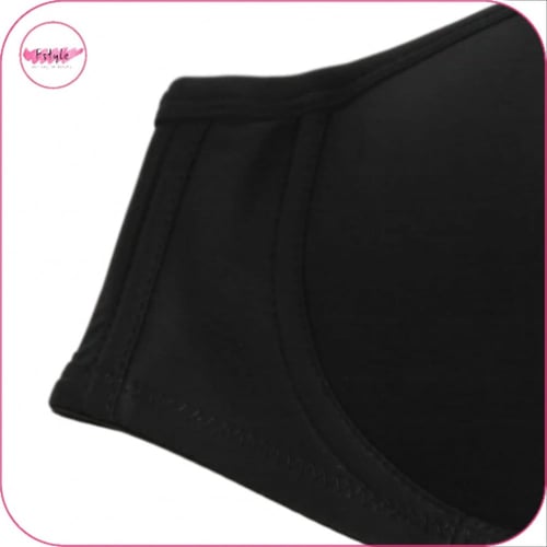 صدرية بوش اب بتصميم متقاطع اسود