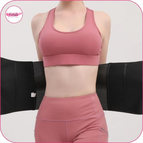 مشد خصر رياضي شبكي من الظهر