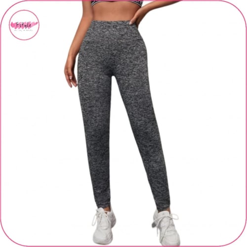 ليقنز رياضي بلون مميز وخصر عالي