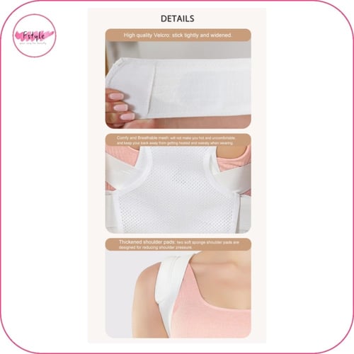 حزام تصحيح ودعم الظهر بتصميم متنفس مريح