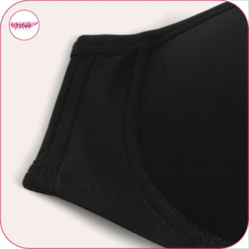 صدرية بوش اب بتصميم متقاطع اسود