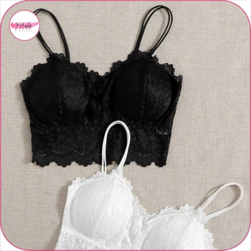 صدرية بتصميم دانتيل مزهر