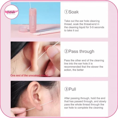 أعواد تنظيف أمنه ثقب الأذن 120 قطعة