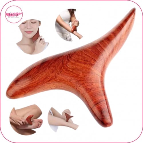 أداة التدليك من الخشب الطبيعي متعددة الاستخدامات