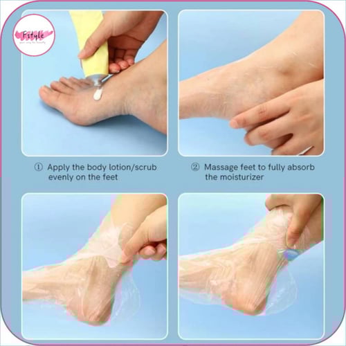 غطاء قدم مجموعة 100 قطعة مع لاصق