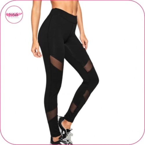 ليقنز بشبك متعاكس اللون اسود