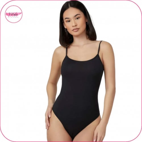 بودي سوت بدون اكمام سادة اسود