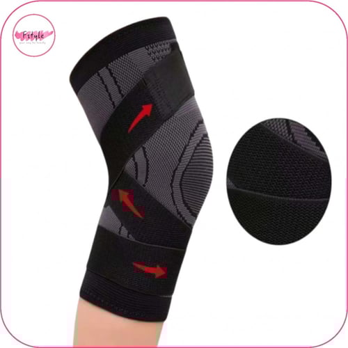 مشد دعم الركبة بتحكم مضاعف قطعة واحدة