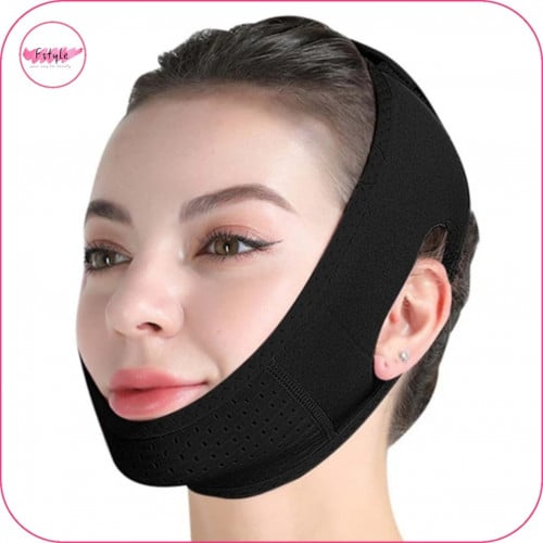 مشد تجميل الوجه وشد ترهل الذقن أسود