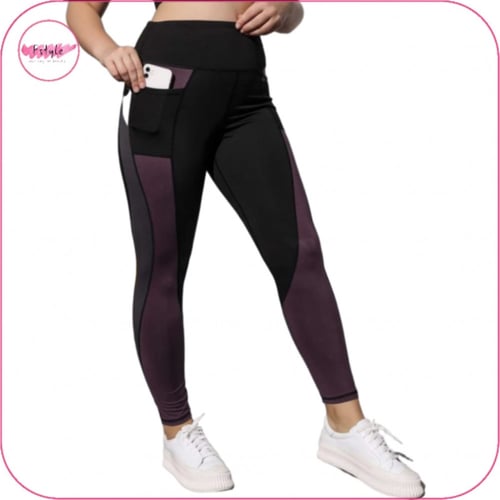 ليقنز بخصر عالي بالوان متداخلة مقاسات كبيرة