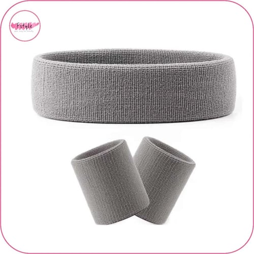 طوق امتصاص العرق و2 دعامة رياضية