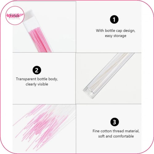 أعواد تنظيف أمنه ثقب الأذن 120 قطعة