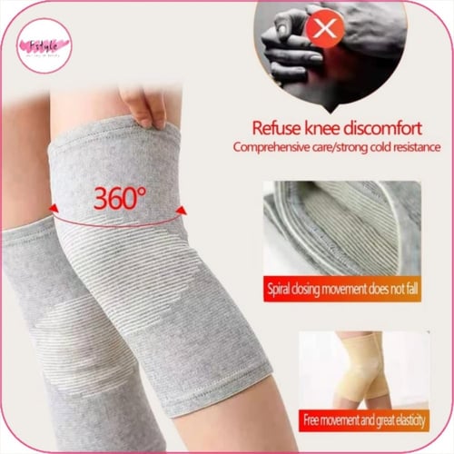 مشد دعم الركبة رمادي