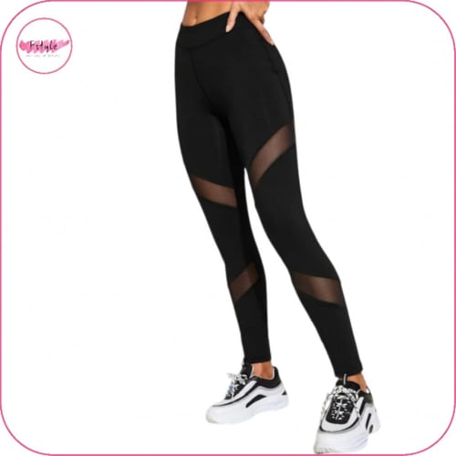 ليقنز بشبك متعاكس اللون اسود