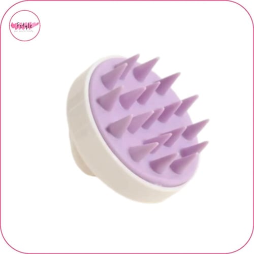 فرشاة تدليك من السيليكون لفروه شعر الرأس