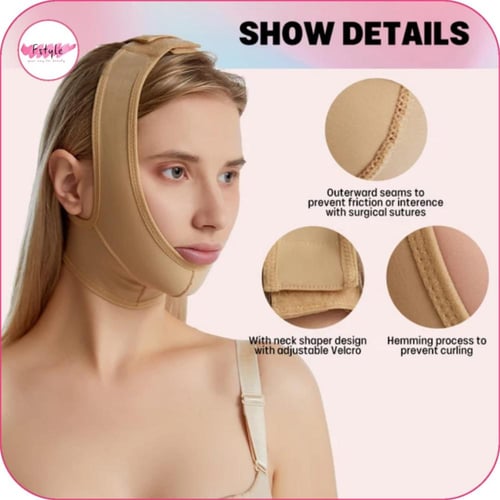 مشد الذقن والرقبة لبعد العمليات الجراحة