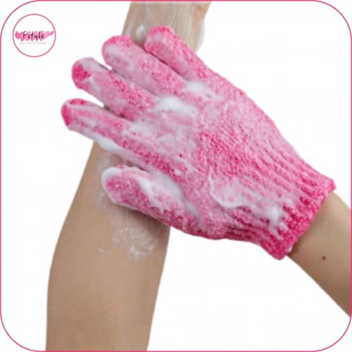 قفاز الاستحمام لتقشير الجلد الميت و تدليك الجسم قط...